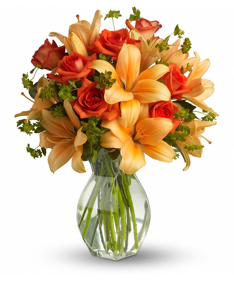 Fiery Lily and Rose