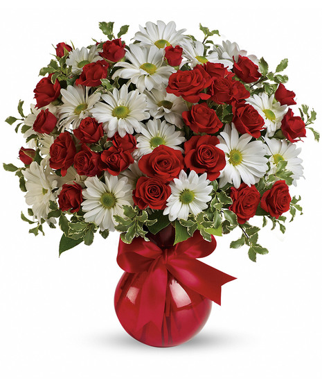 Red, White And You Bouquet